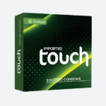 Touch Dotted Condoms Imported Green Pack Box Front View