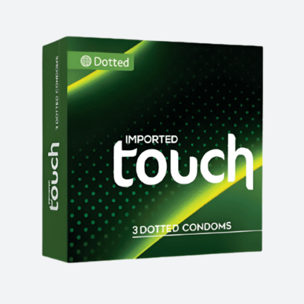 Touch Dotted Condoms Imported Green Pack Box Front View